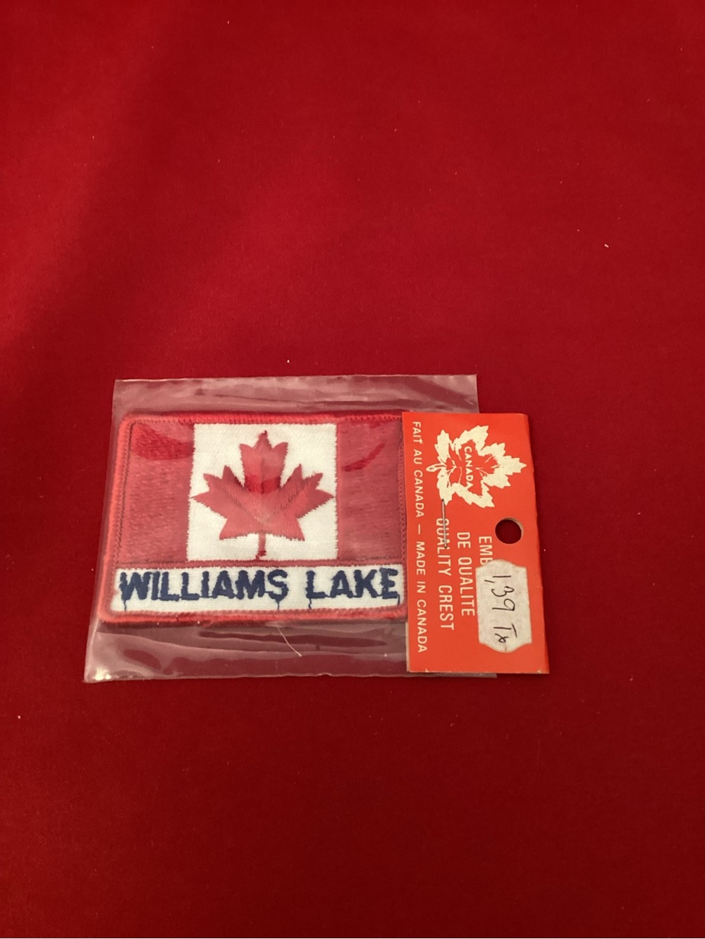 William Lake Canadian Maple Leaf Patch